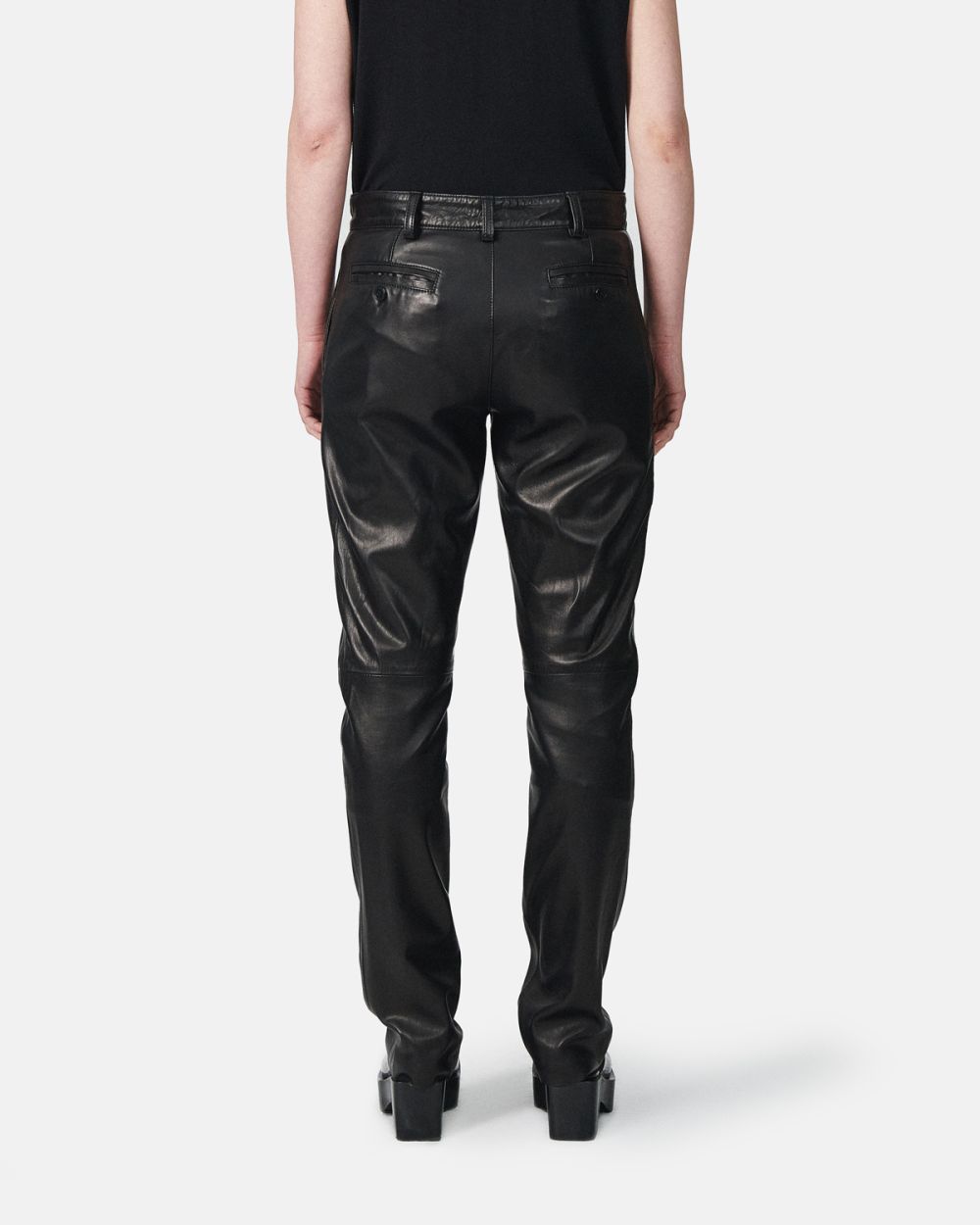 Leather Chino Trousers