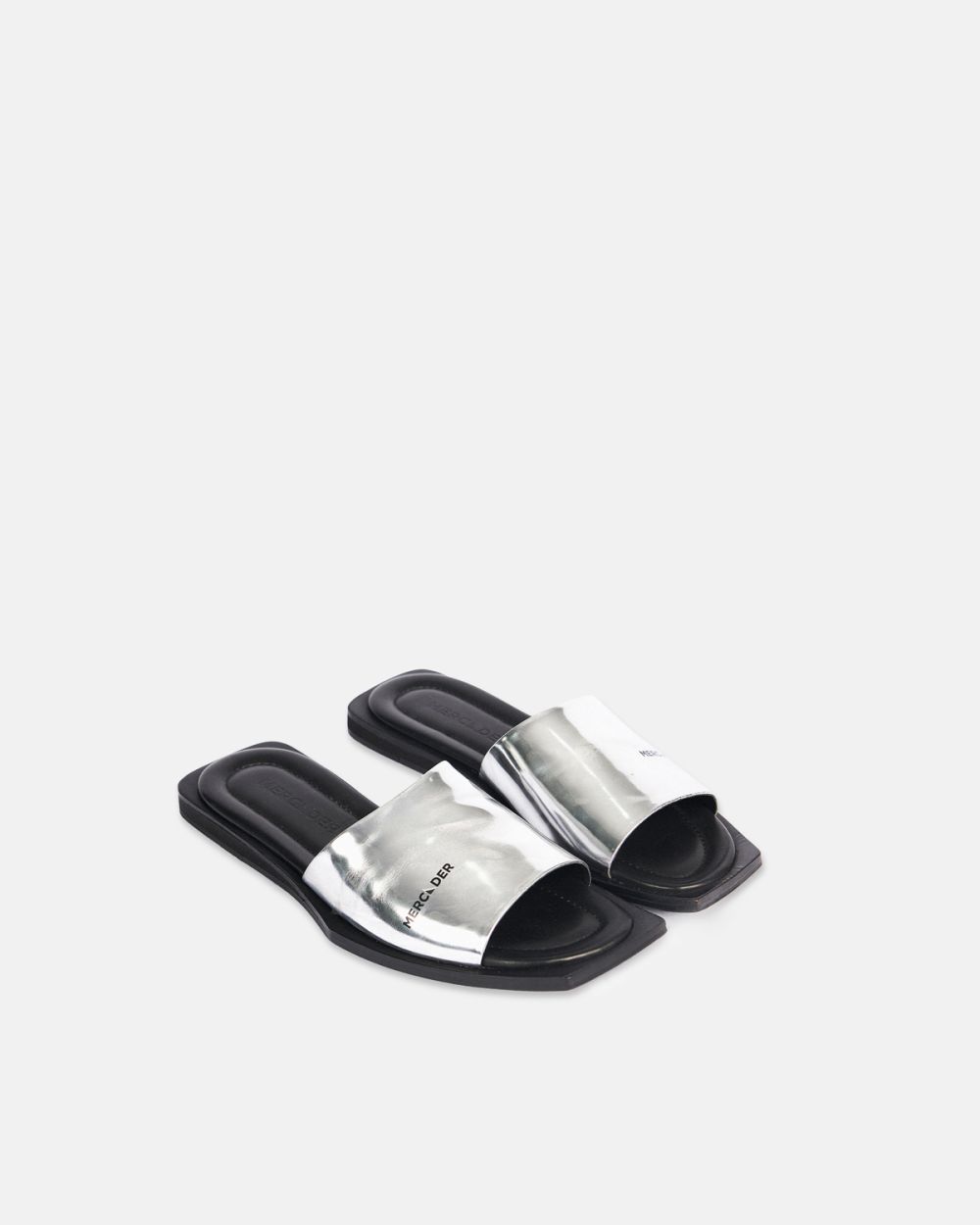 Open-Toe leather Slides