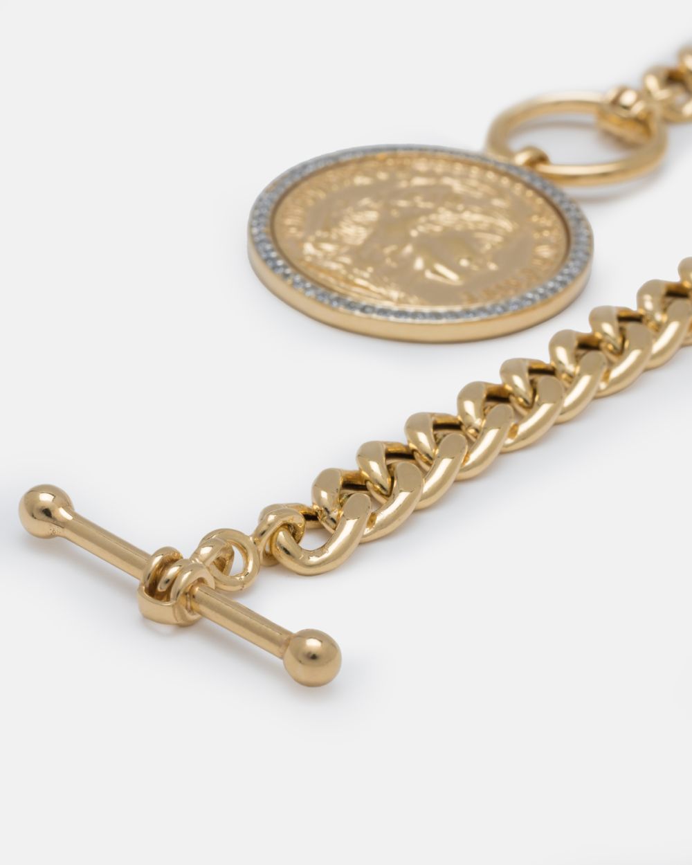 True Liberty Bracelet in Gold Plated Silver with Zirconias