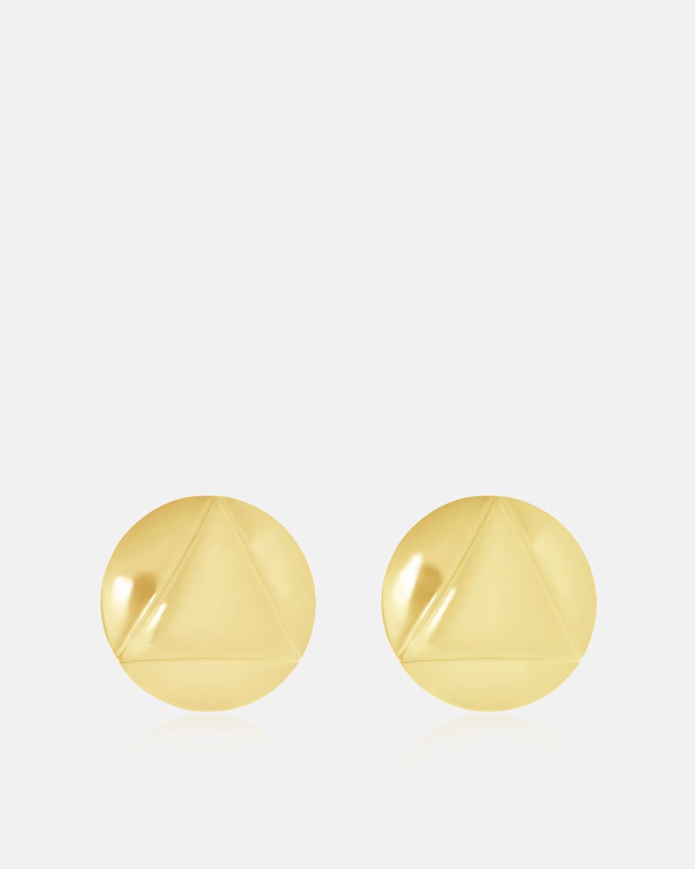 Edges Earrings in Gold Plated Silver