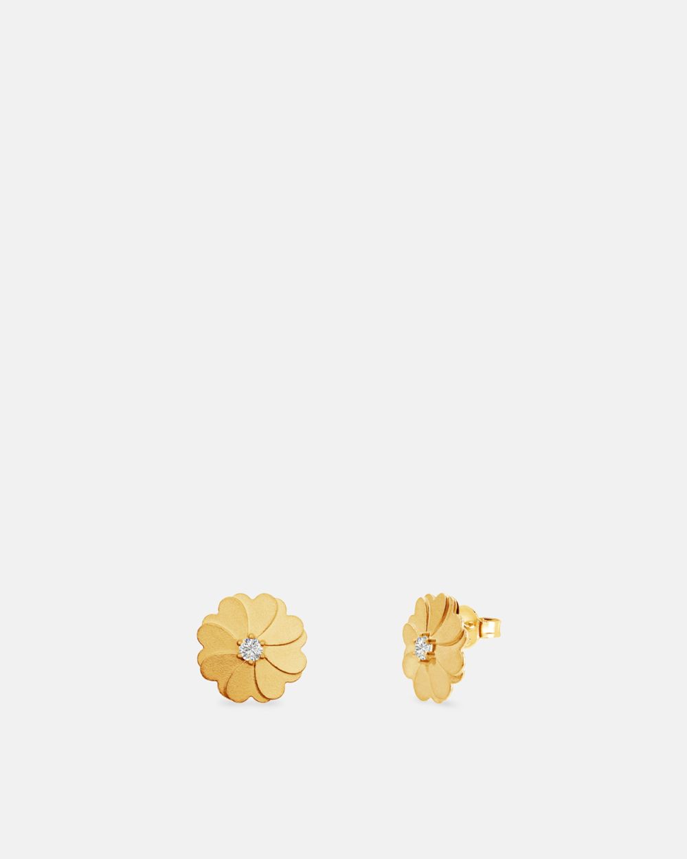 Unconditional Earrings in Golden Silver
