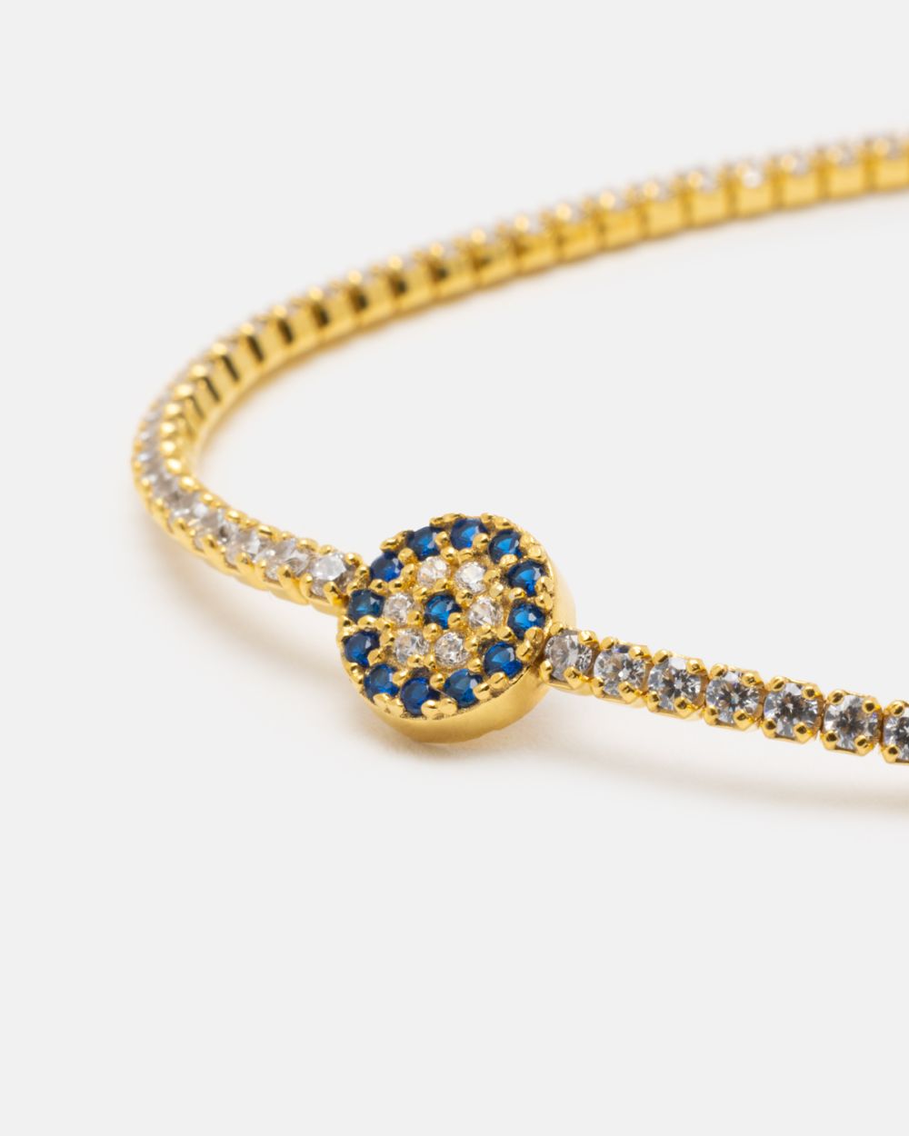 Mati Bracelet in Gold Plated Silver with Zirconias