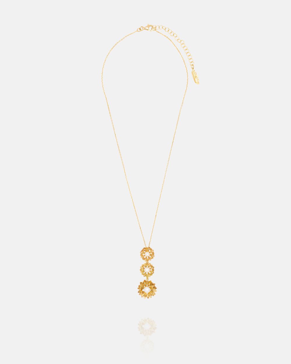 Alma III Necklace in Gold Plated Silver with Pearls