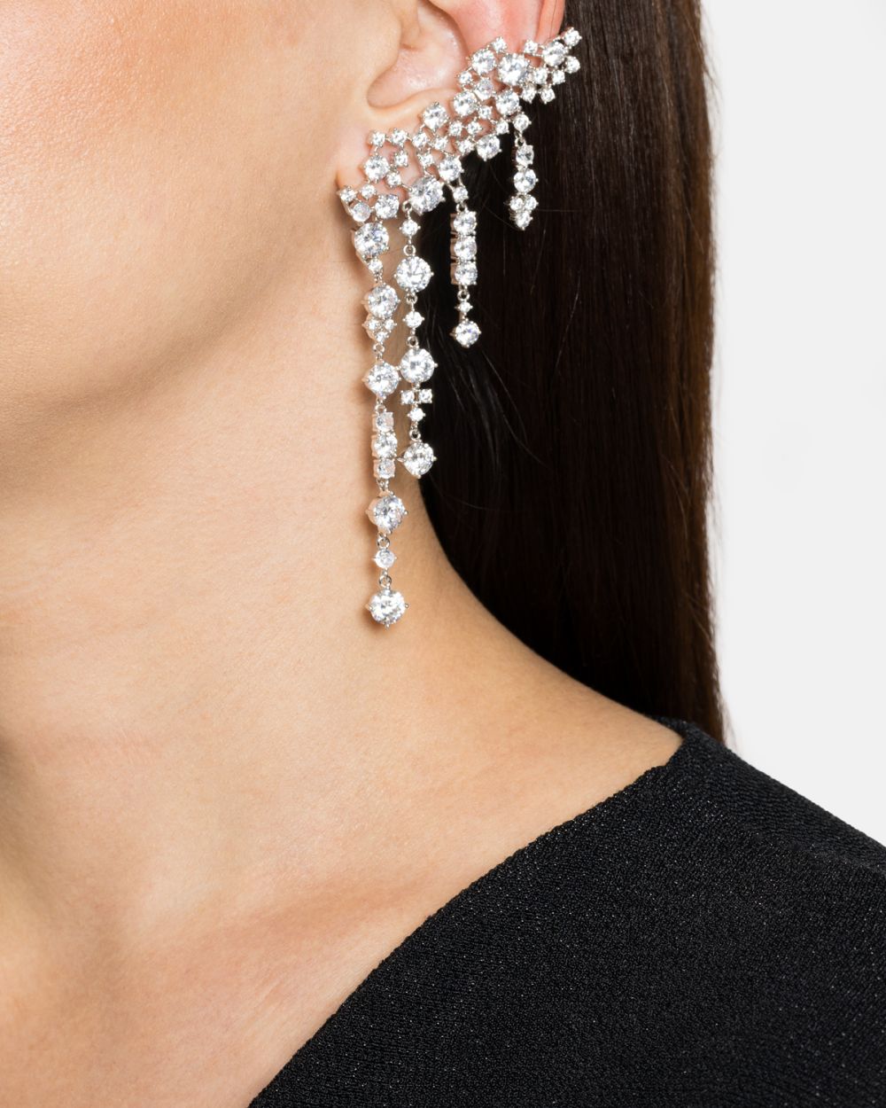 Sparkling Earrings in Silver