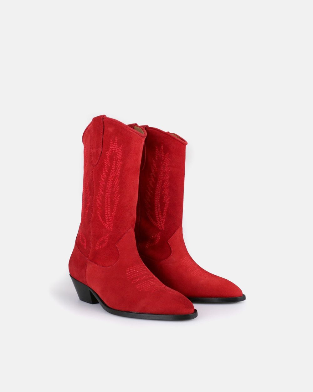 Aba Suede Red Medium Boot