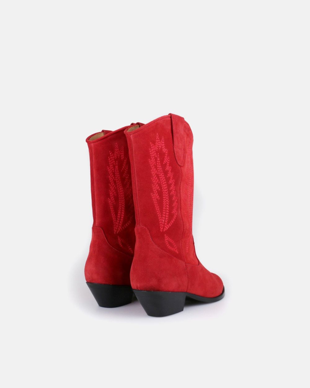 Aba Suede Red Medium Boot