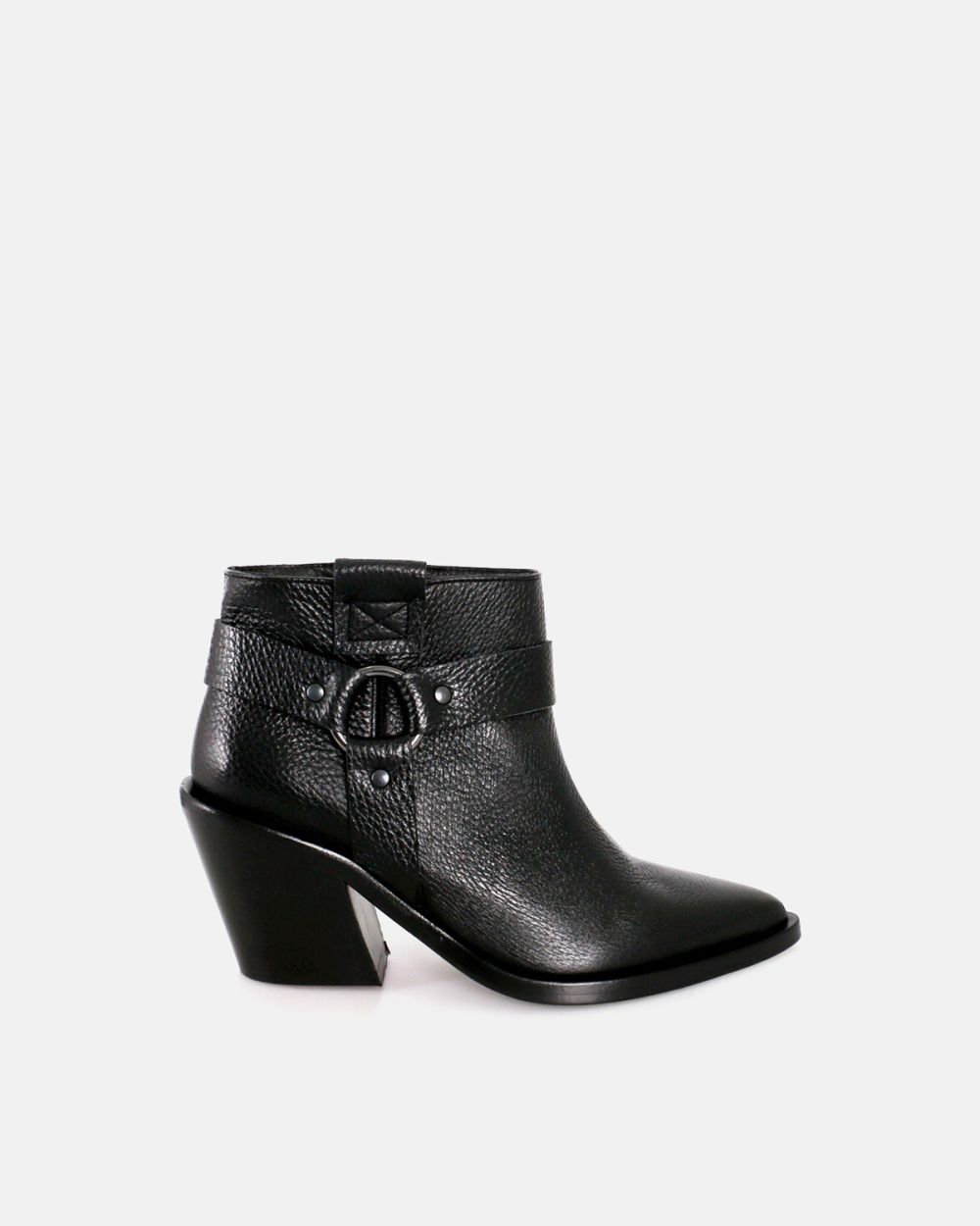 Cabbage Leather Low Boot With Ring