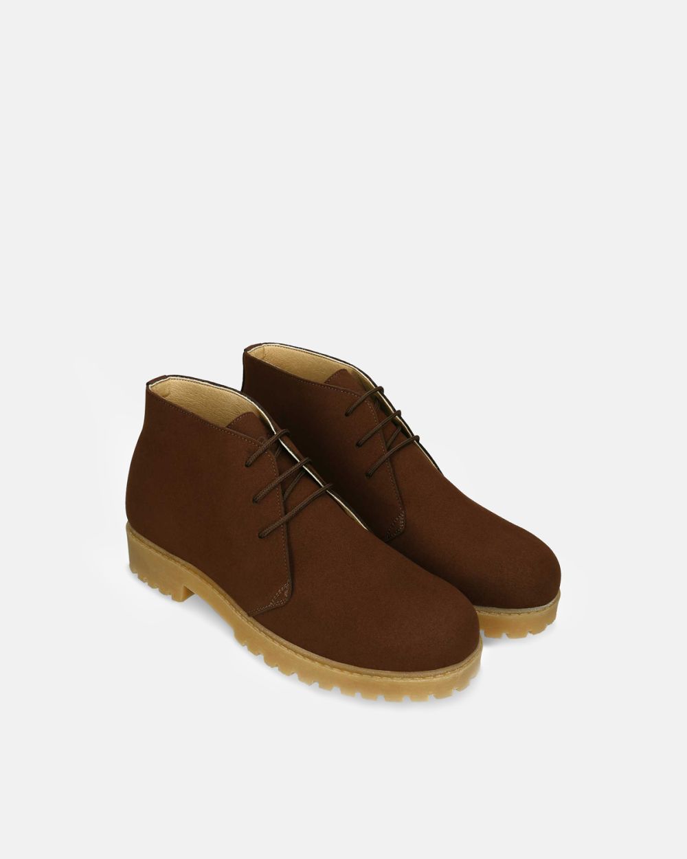 Agus Brown vegan desert boots ankle