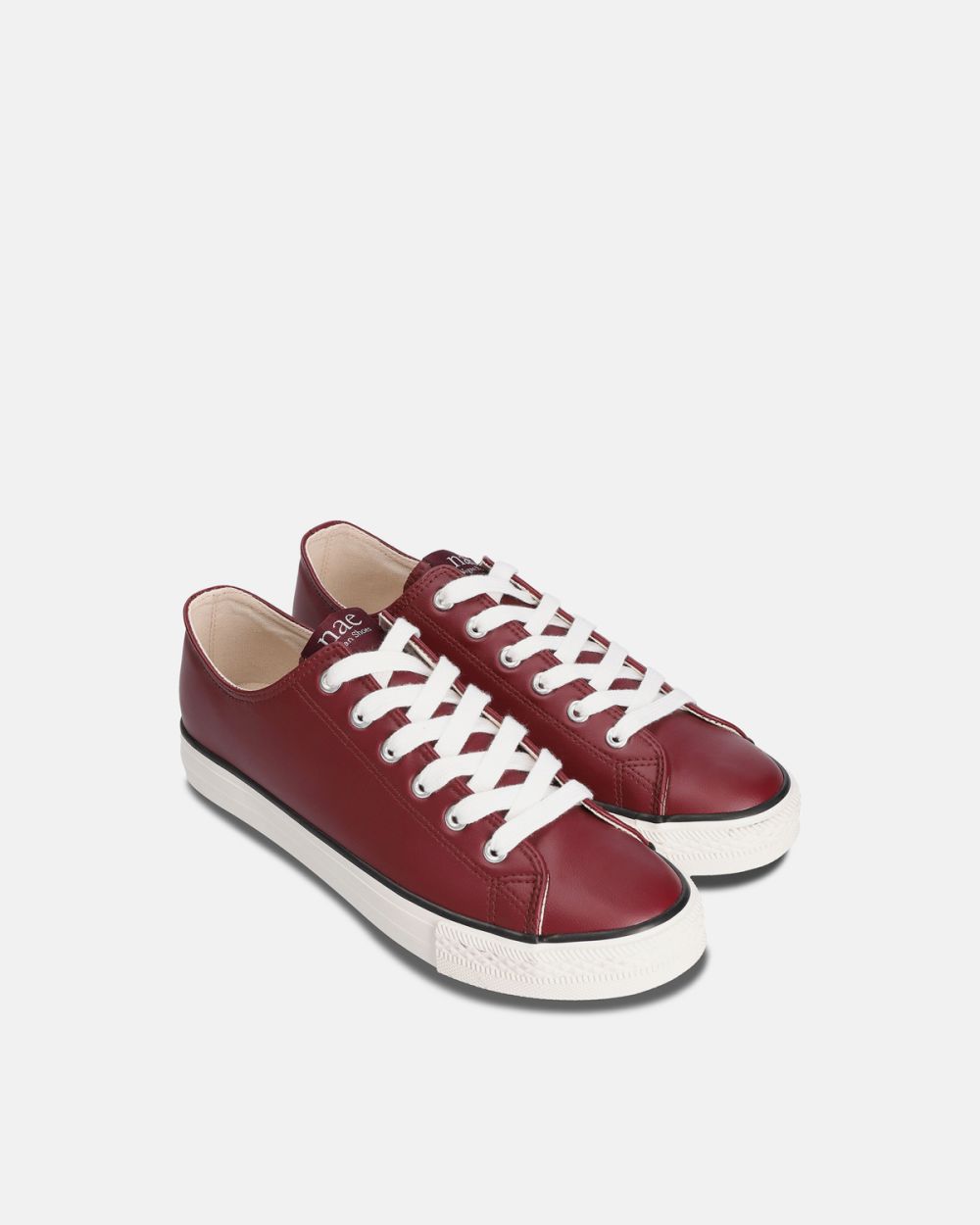 Clove Red vegan Low Top sneakers Lace-Up