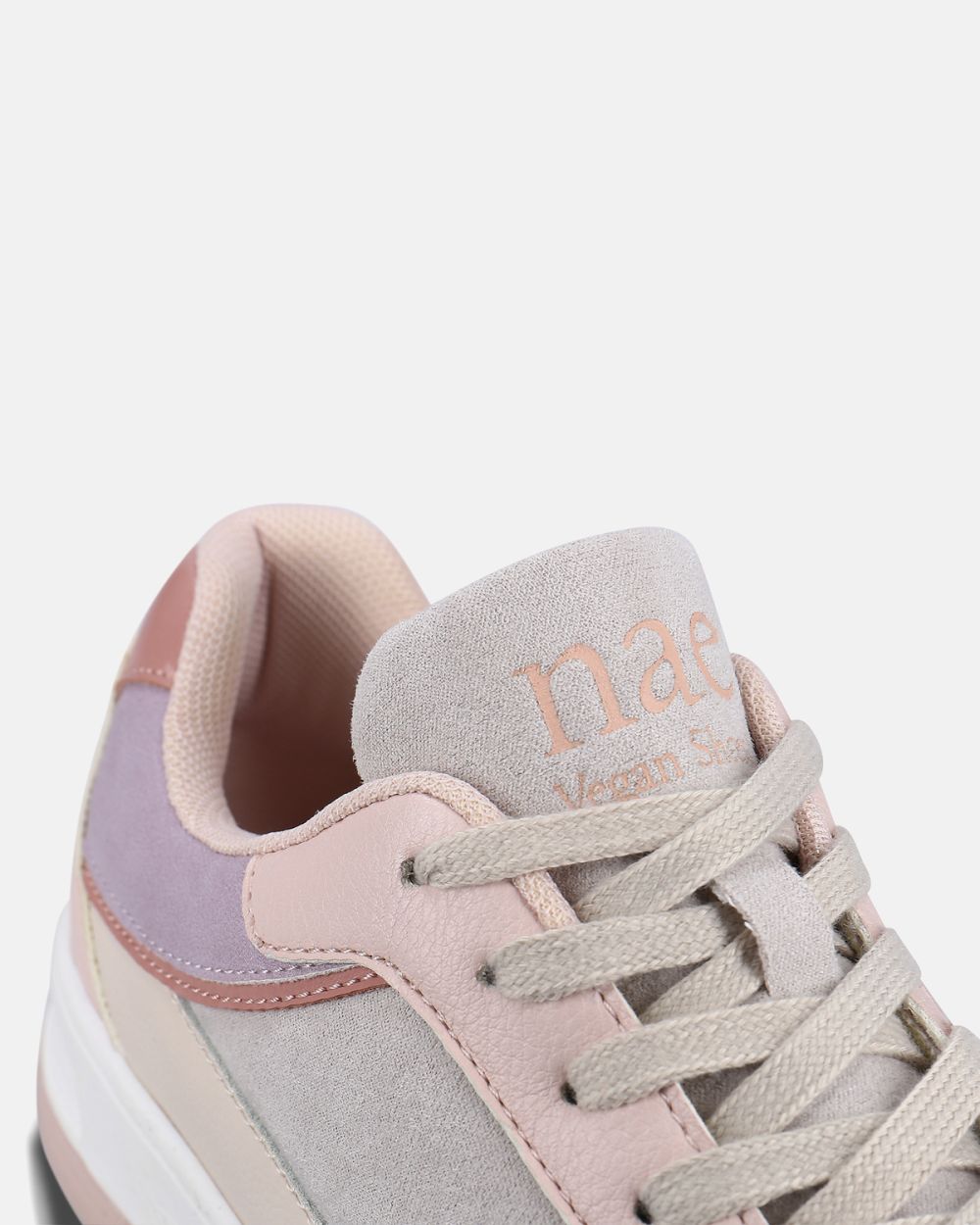 Dara Pink lace-up basic sport sneakers