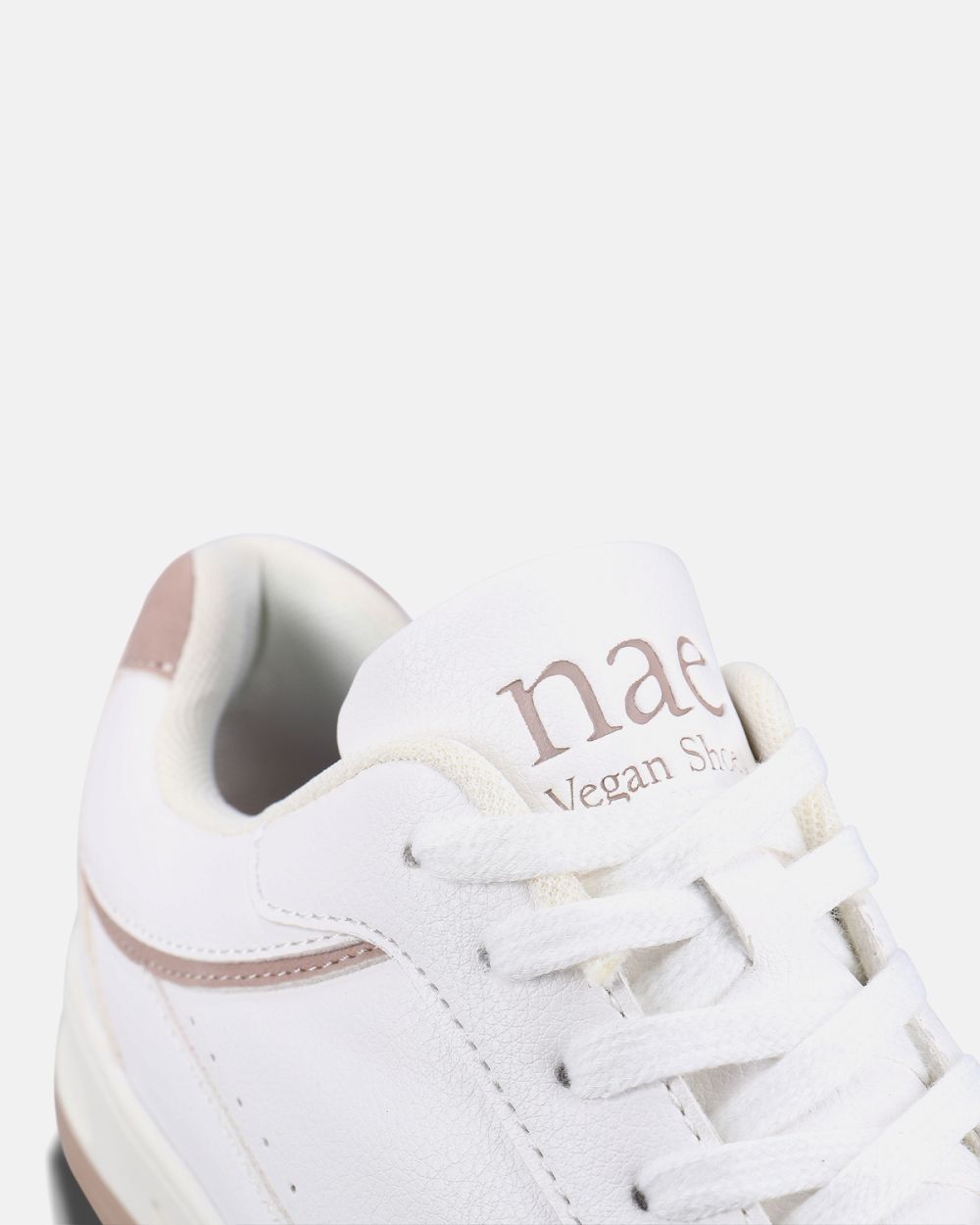 Dara White lace-up basic sport sneakers