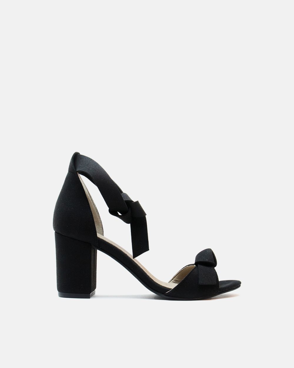 Estela - Black ankle strap sandal