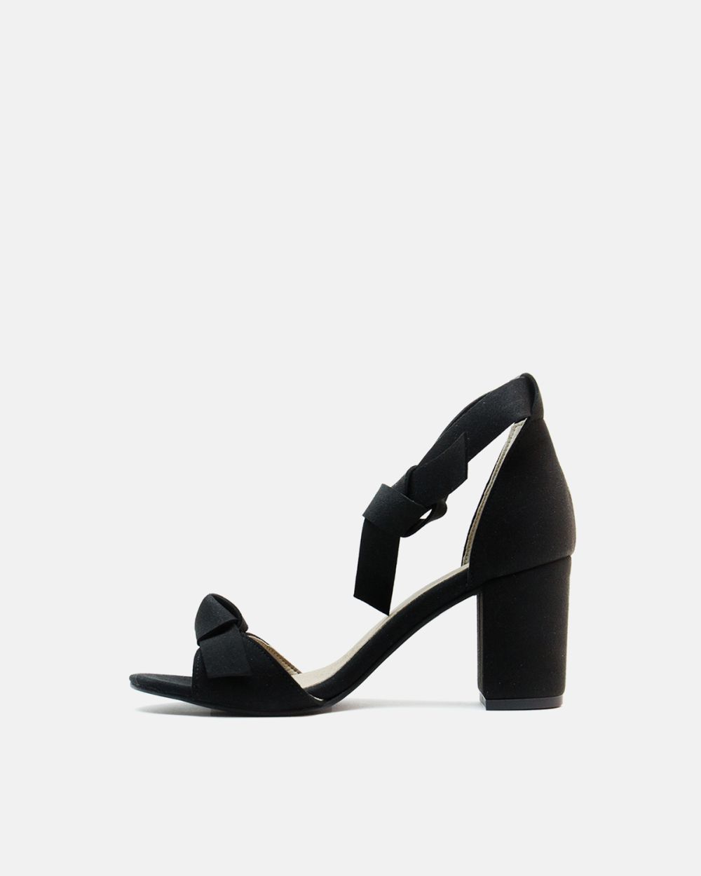 Estela - Black ankle strap sandal