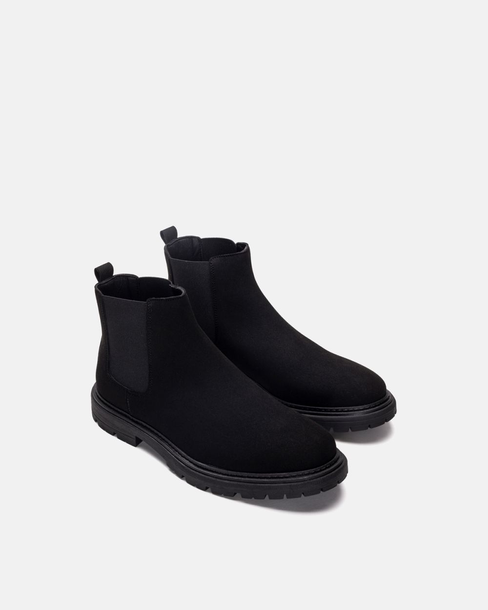 Faber Black vegan chelsea ankle boot