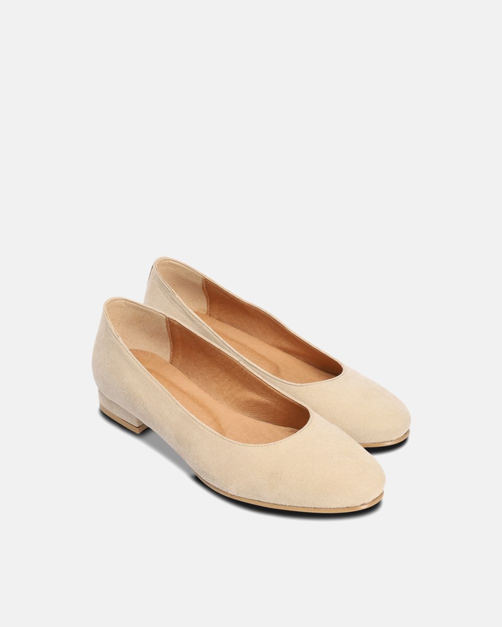 Fresia Beige low helled Vegan Ballerinas