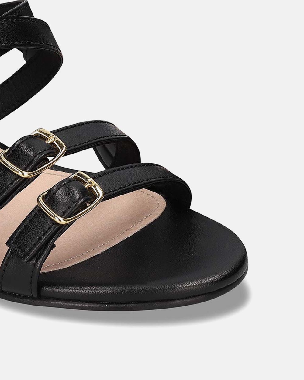 HEBEA Black Vegan Sandals