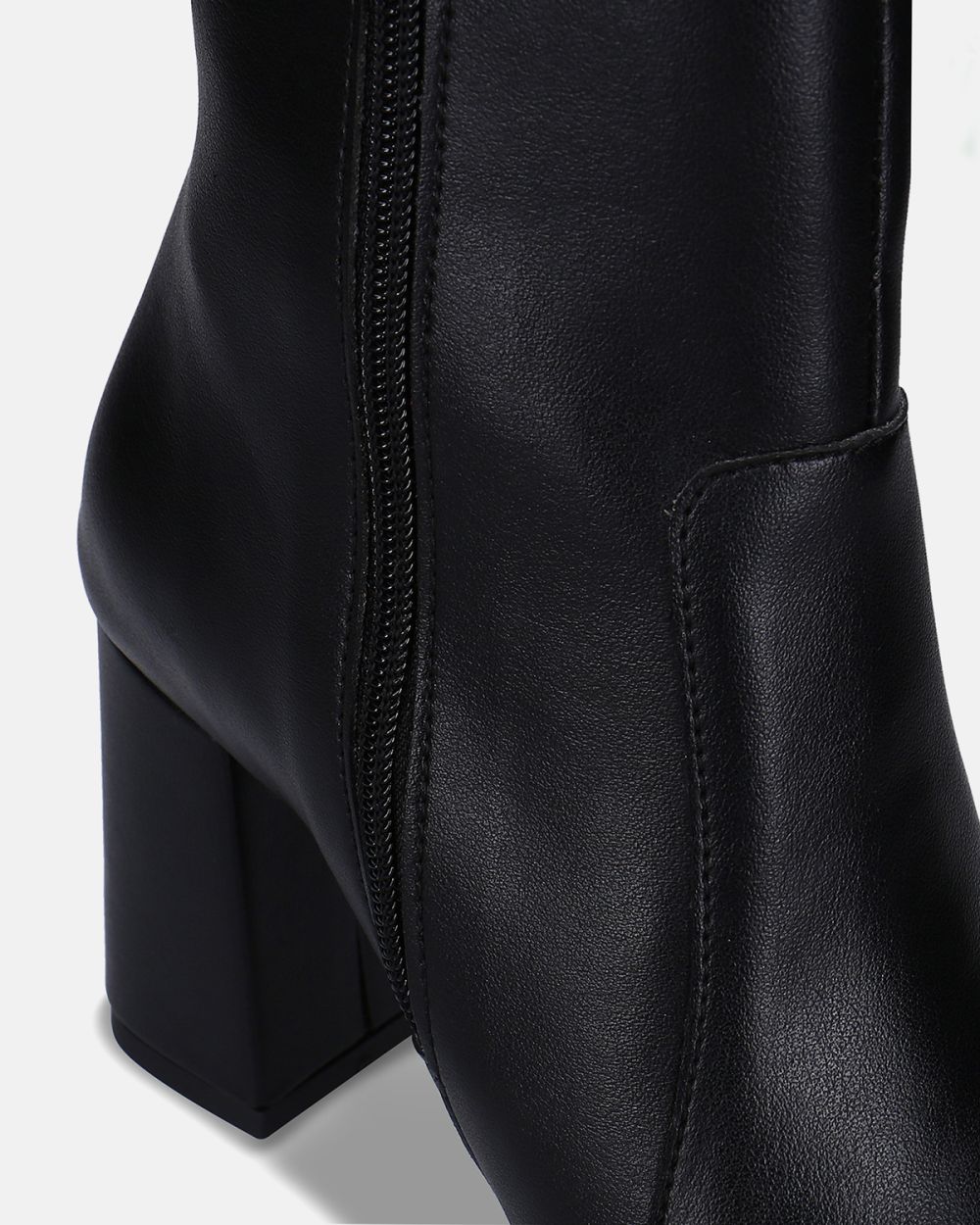 Iona Black high heel knee boots