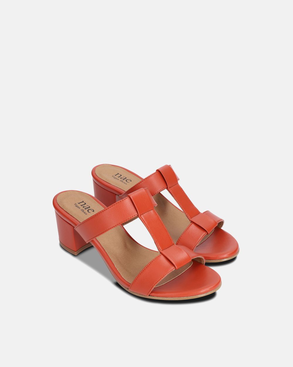 Iris Orange Vegan high-heeled Sandals