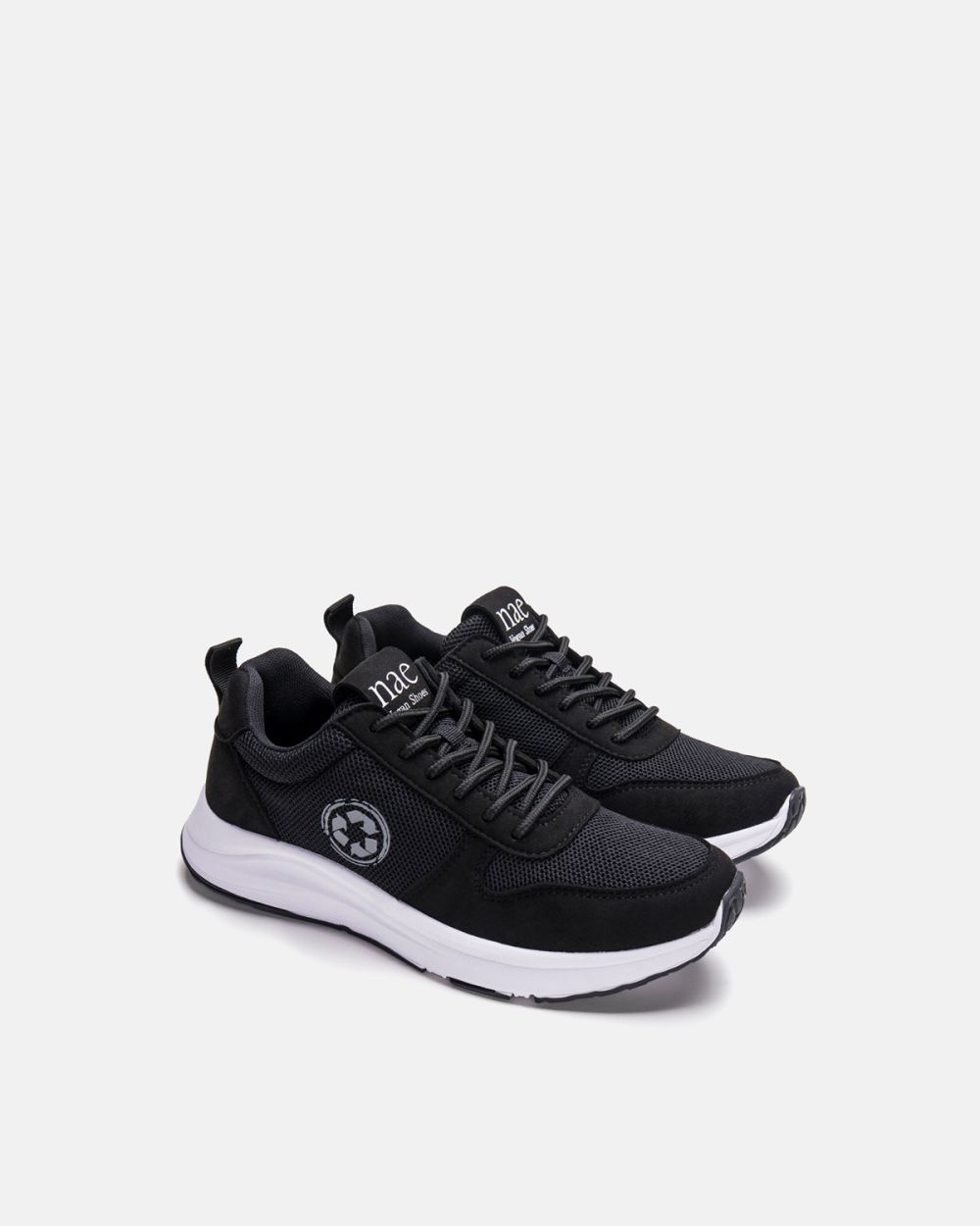 Jor Black vegan running shoes sneakers