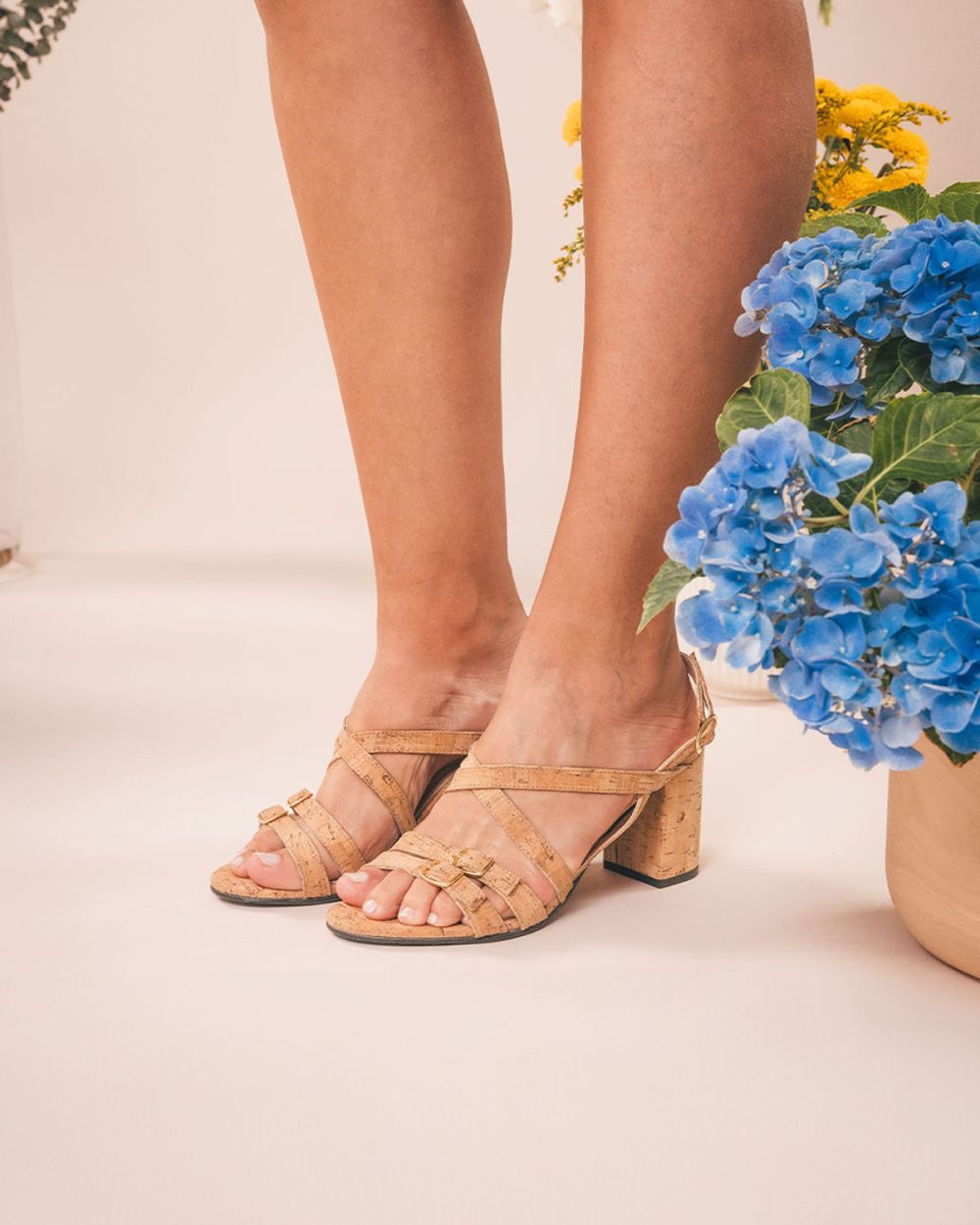 MARIA  Brown Vegan Sandals