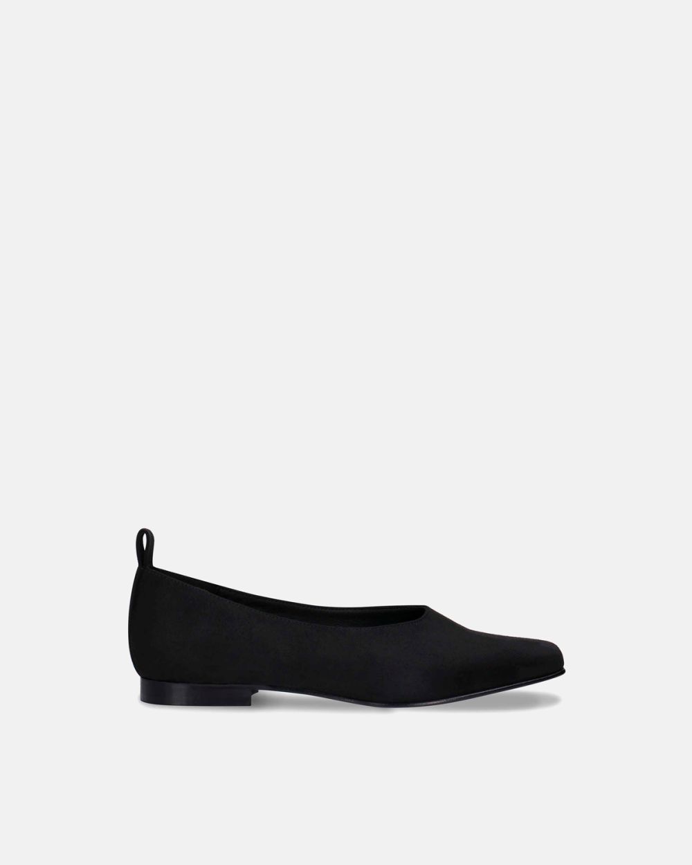 Melita Black vegan ballerina flat heel