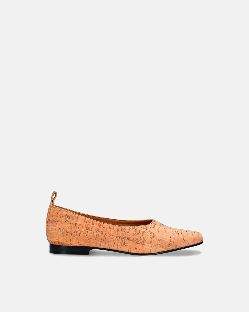 Melita Cork vegan ballerina flat heel