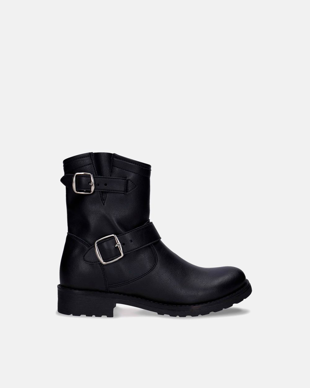 Odet Black boot ankle biker vegan