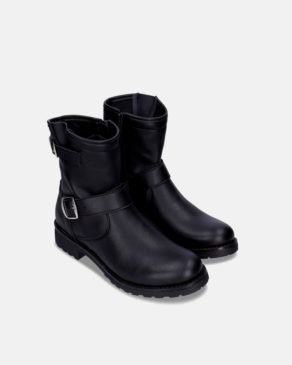 Odet Black boot ankle biker vegan