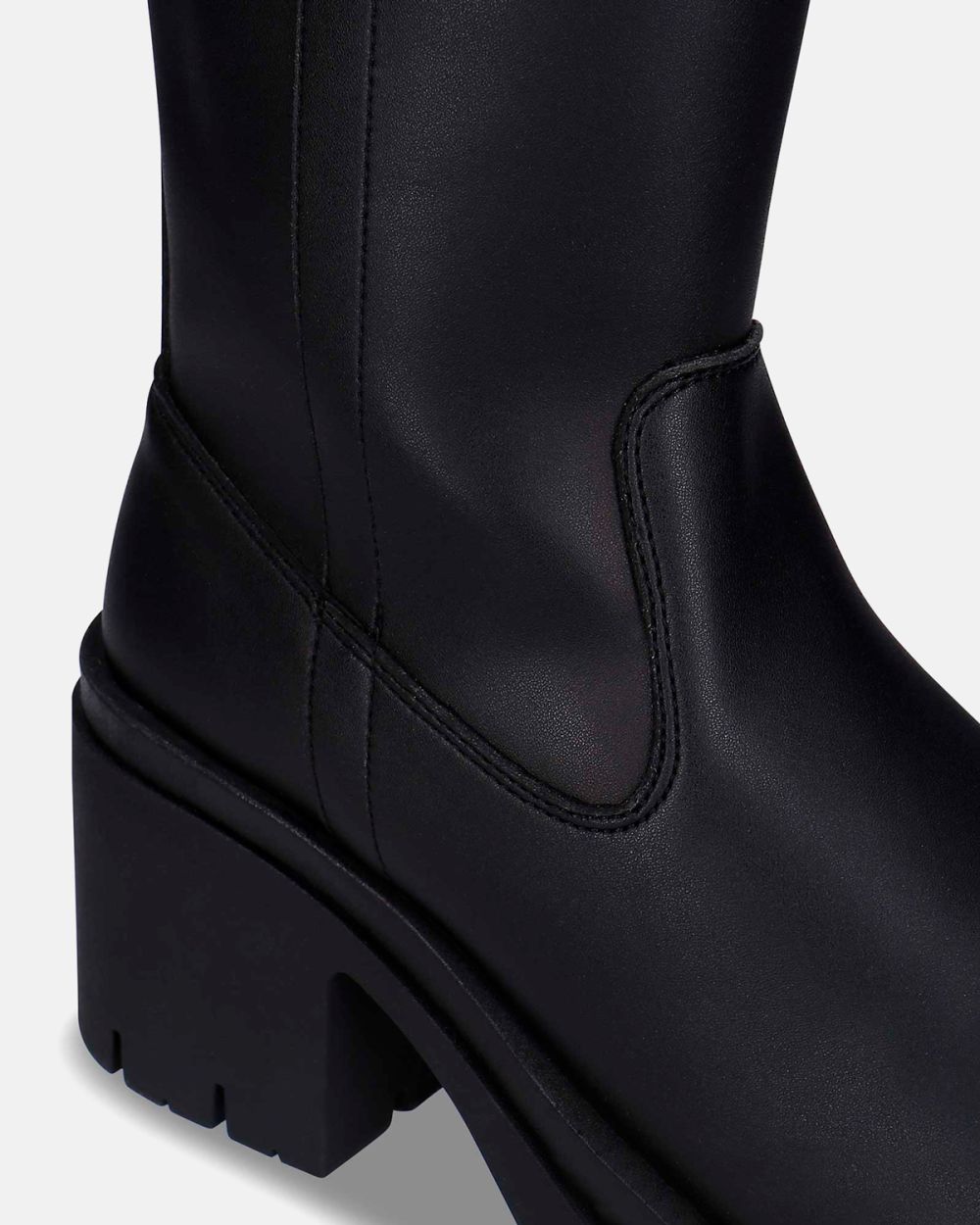 Sima Black platform boots mid-calf