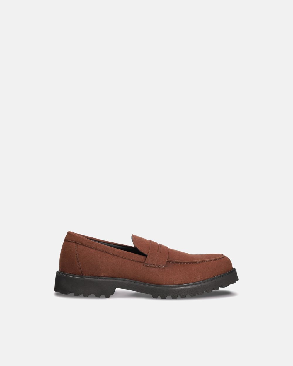 Tango Brown vegan penny loafer