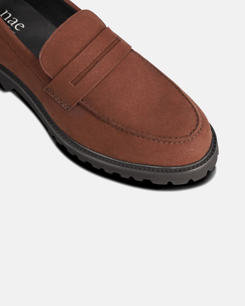 Tango Brown vegan penny loafer