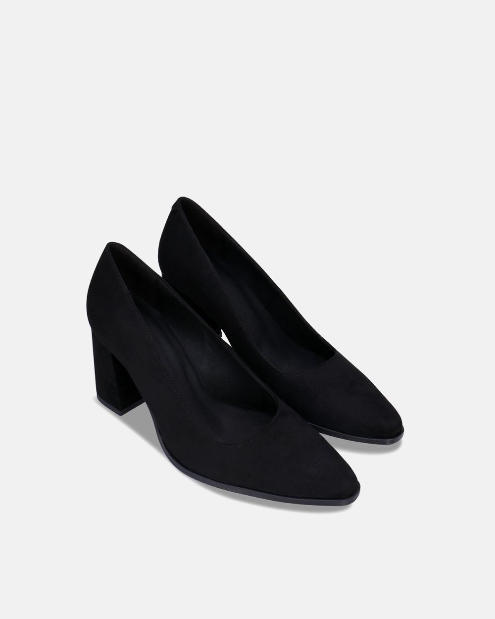 Vane Black vegan Pump Shoes heel