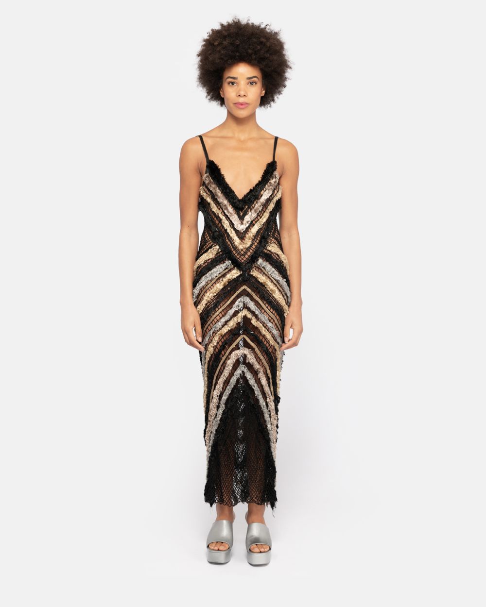 Fringed Maxi Dress