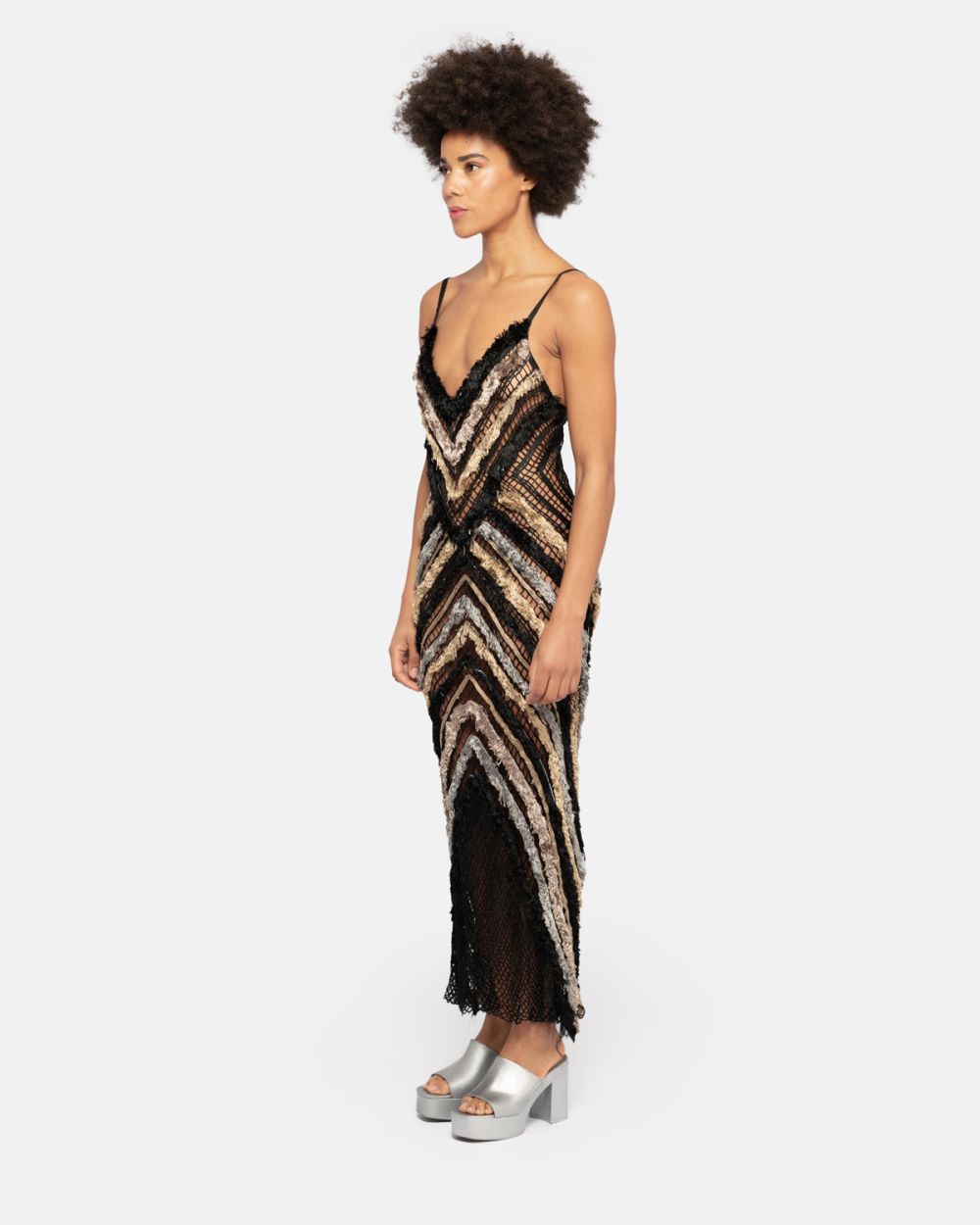 Fringed Maxi Dress