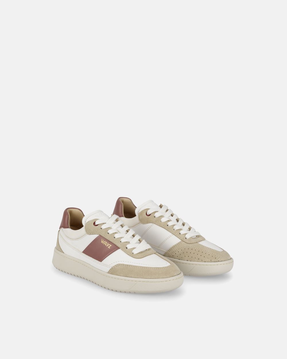 THE SPARK SNEAKERS - White Beige Dry Rose