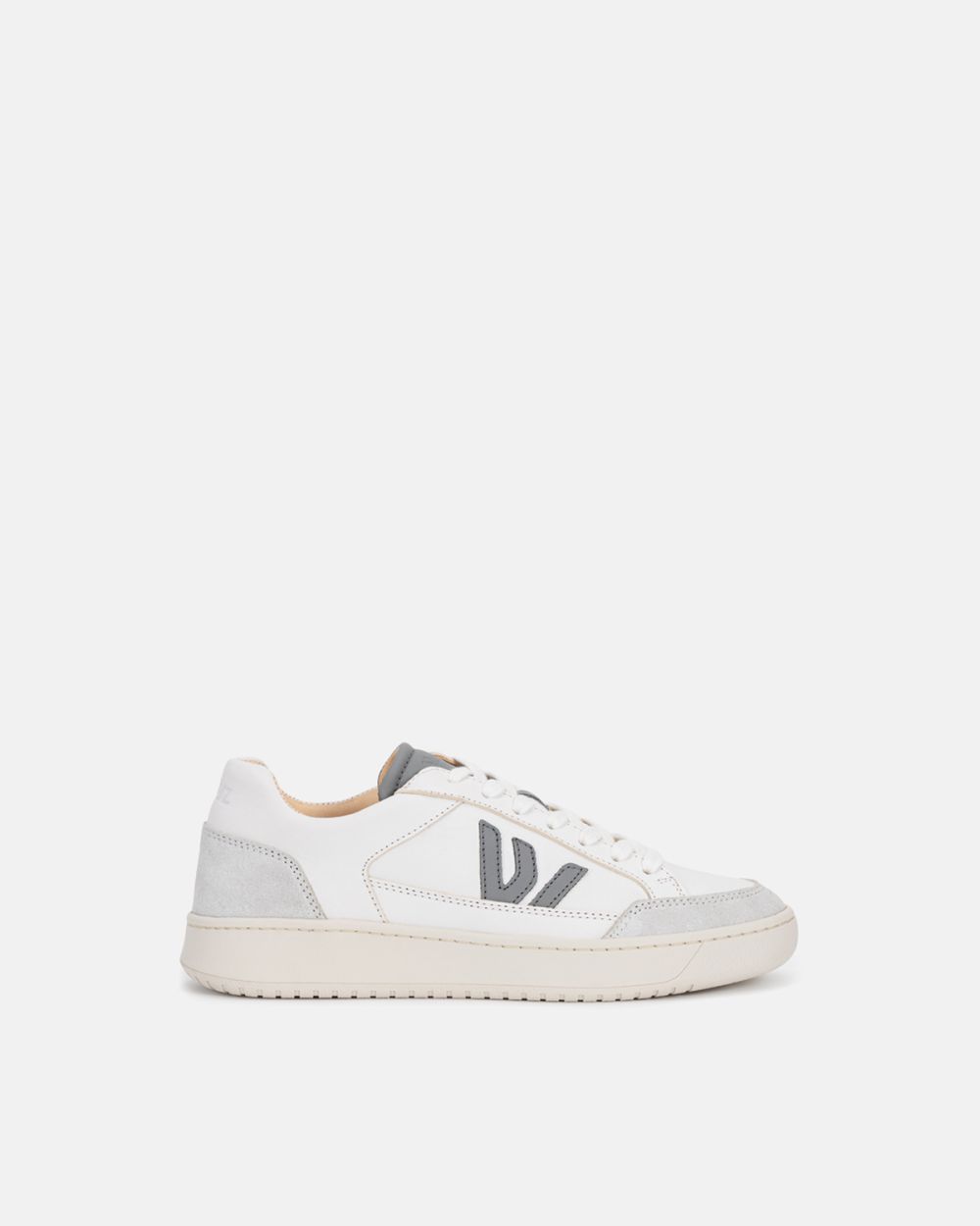 THE WANDERER SNEAKERS - White Grey Full Leather