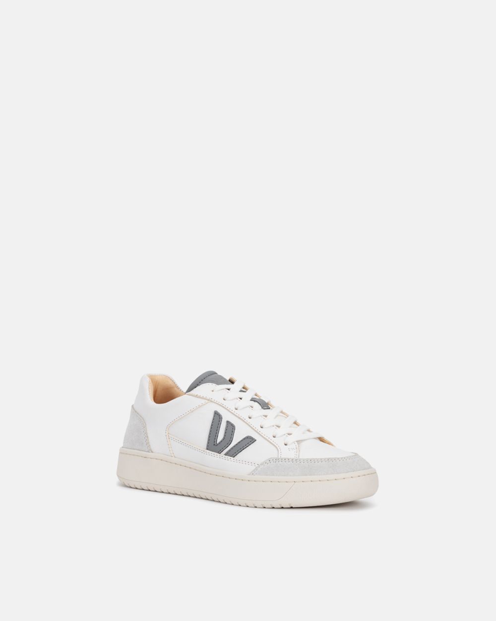 THE WANDERER SNEAKERS - White Grey Full Leather